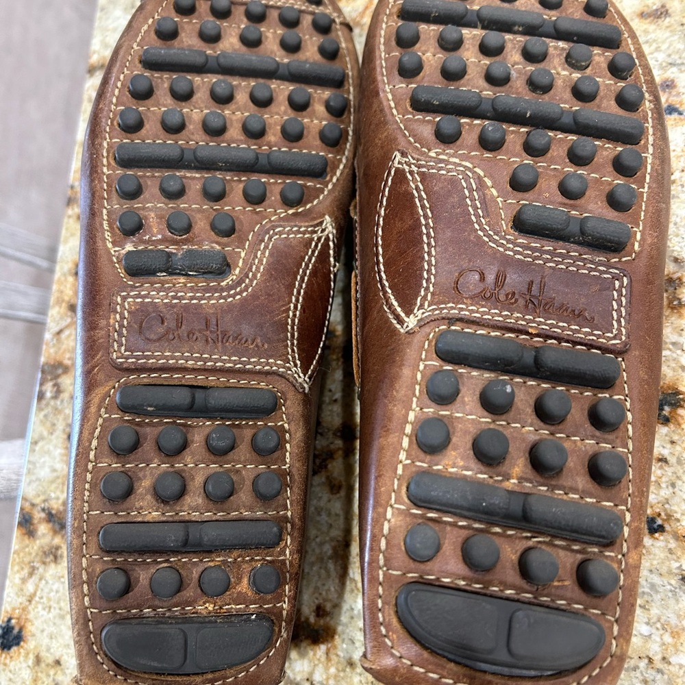Cole Haan Brown Leather Loafers Moccasin Style - Picture 3 of 3